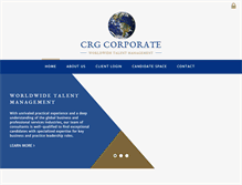 Tablet Screenshot of crg-corporate.com